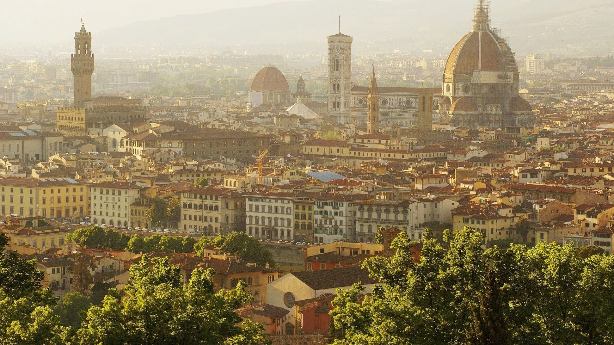 Wiege der Renaissance und Heimat der Medici: Florenz, hier gesehen von der Piazzale Michelangelo