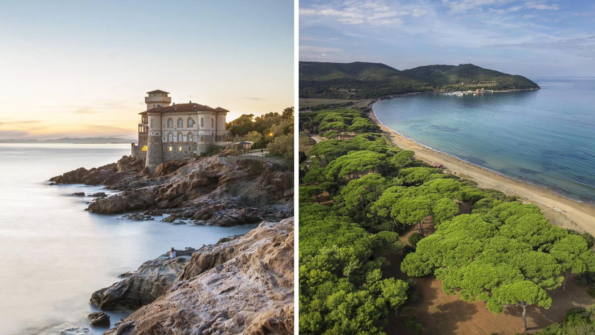 Etruskische Küste: Im Norden der neugotische Ausblick auf das Castello Boccale bei Livorno, im Süden Pinienduft, Salzluft und jede Menge Platz am Golf von Baratti