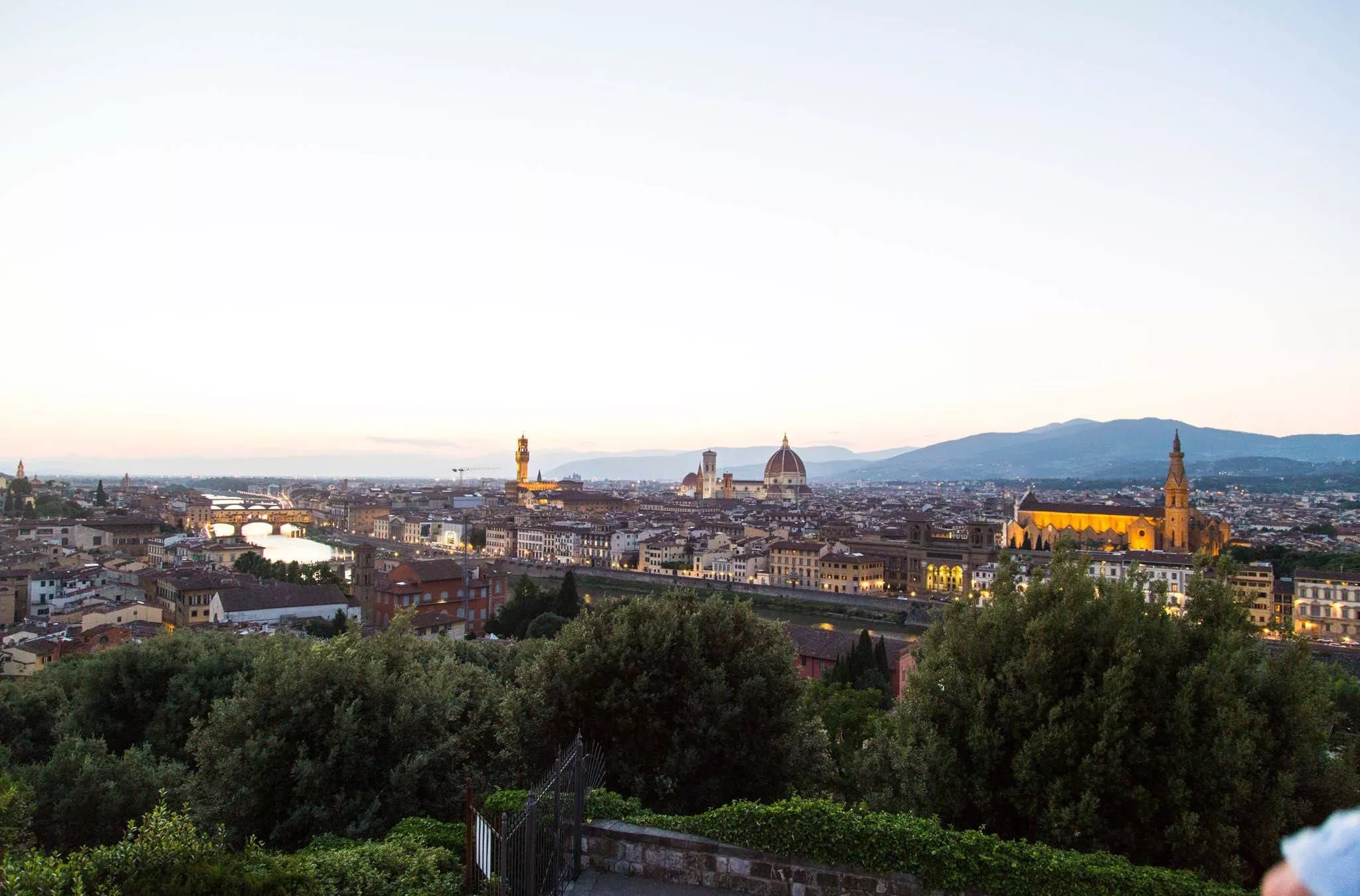 Die beste Aussicht auf Florenz hat man vom Piazzale Michelangelo – am besten abends zum Sonnenuntergang