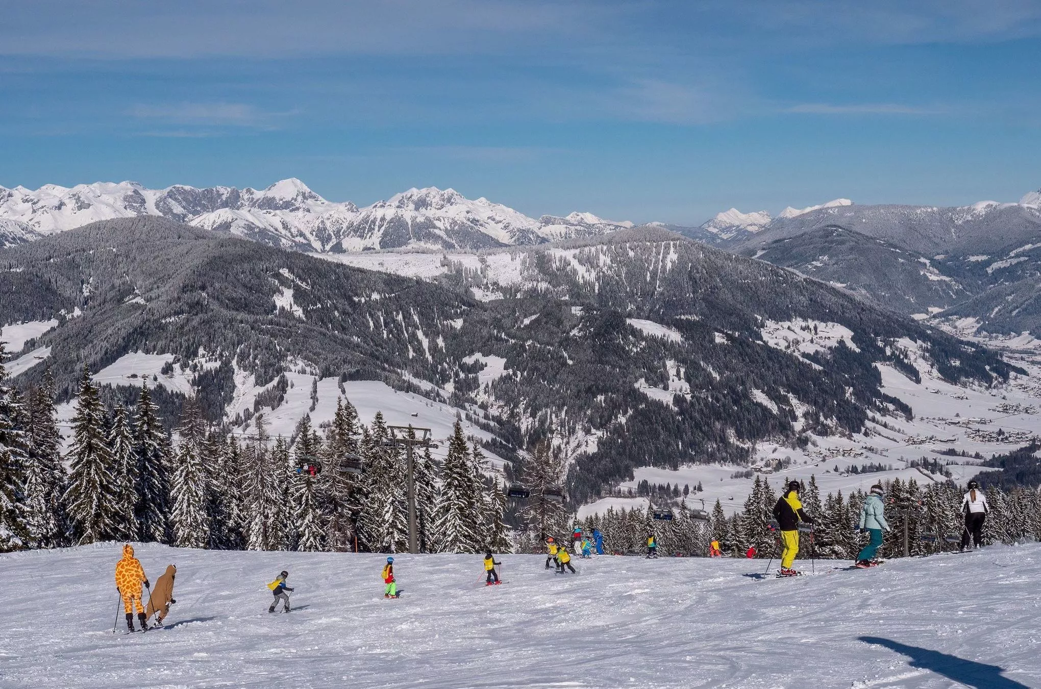 Die Pisten um Flachau sind Teil der „Salzburger Sportwelt“