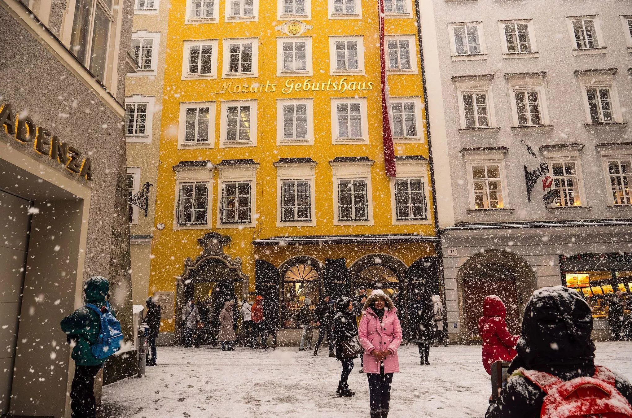 Im Haus mit der Nummer 9 wurde Mozart geboren