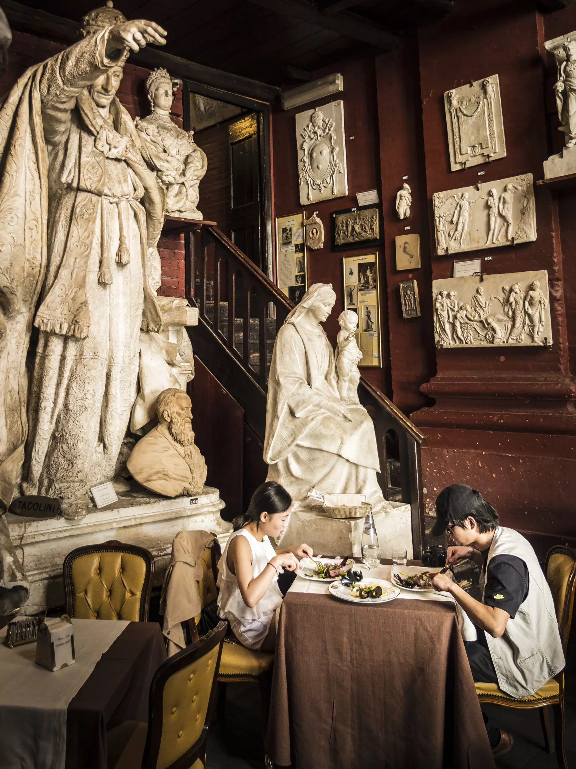 Im Ristorante Museo Canova Tadolini speist es sich wie in einem Künstleratelier