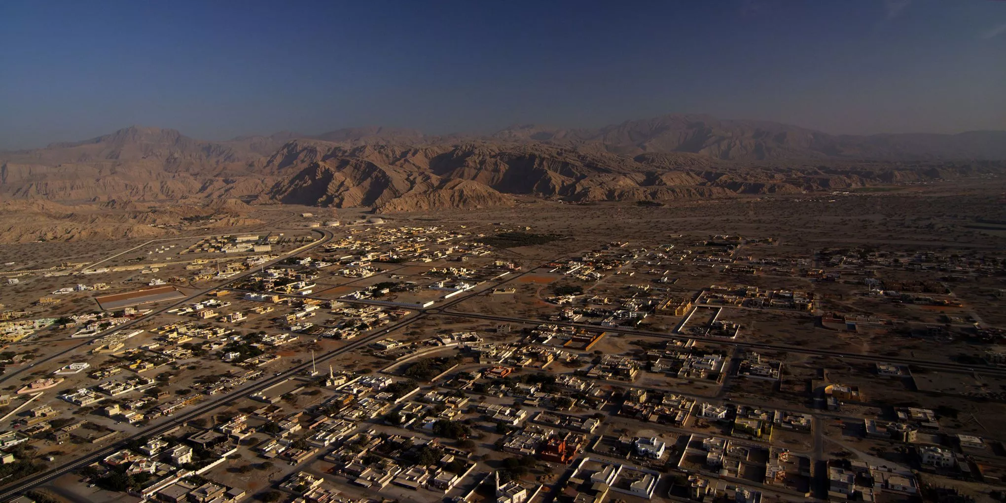 Die Landseite der Hauptstadt Ra's al-Chaima