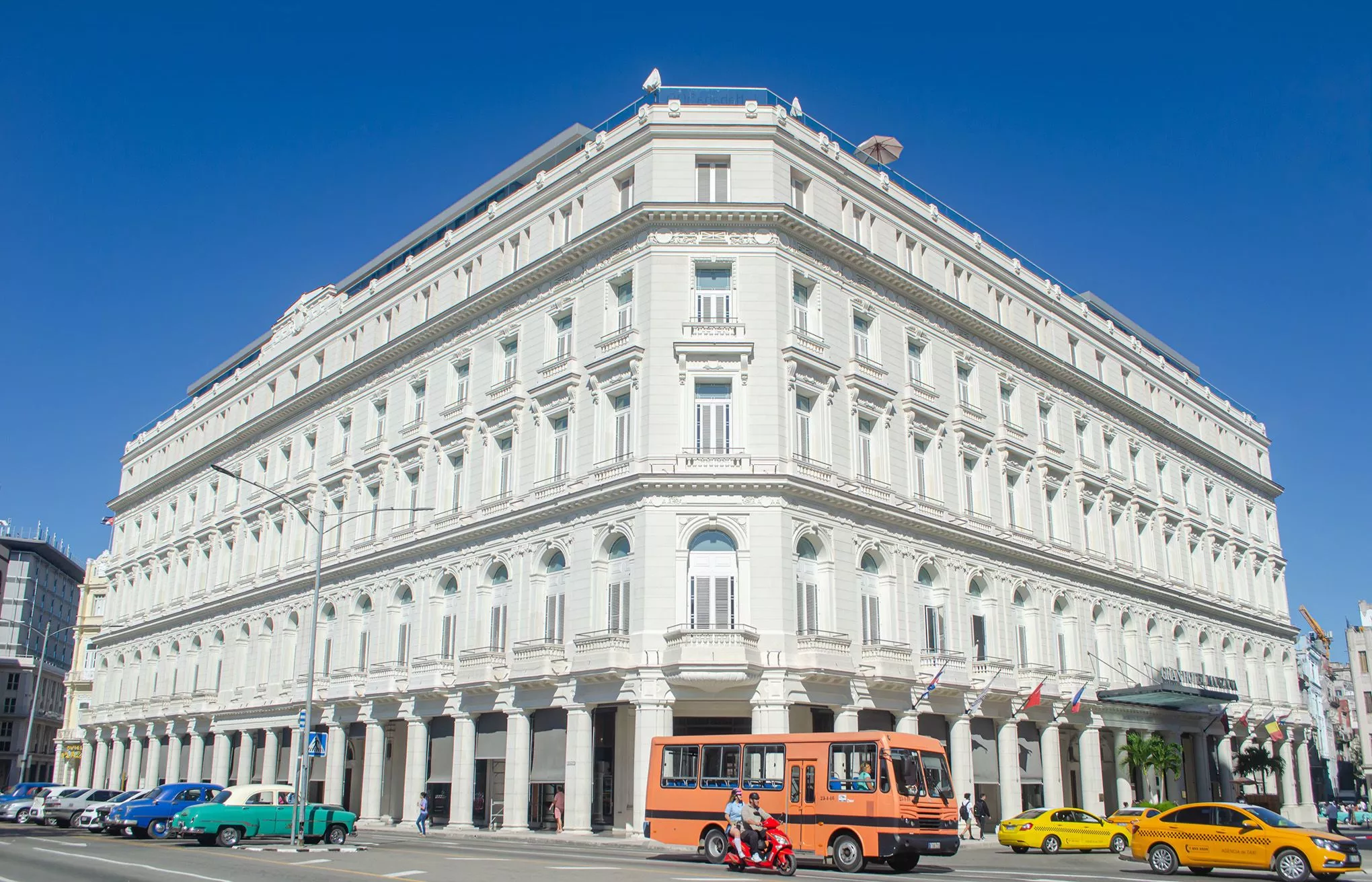 Im Manzana de Gomez-Block hat 2017 das erste Luxushotel Kubas eröffnet