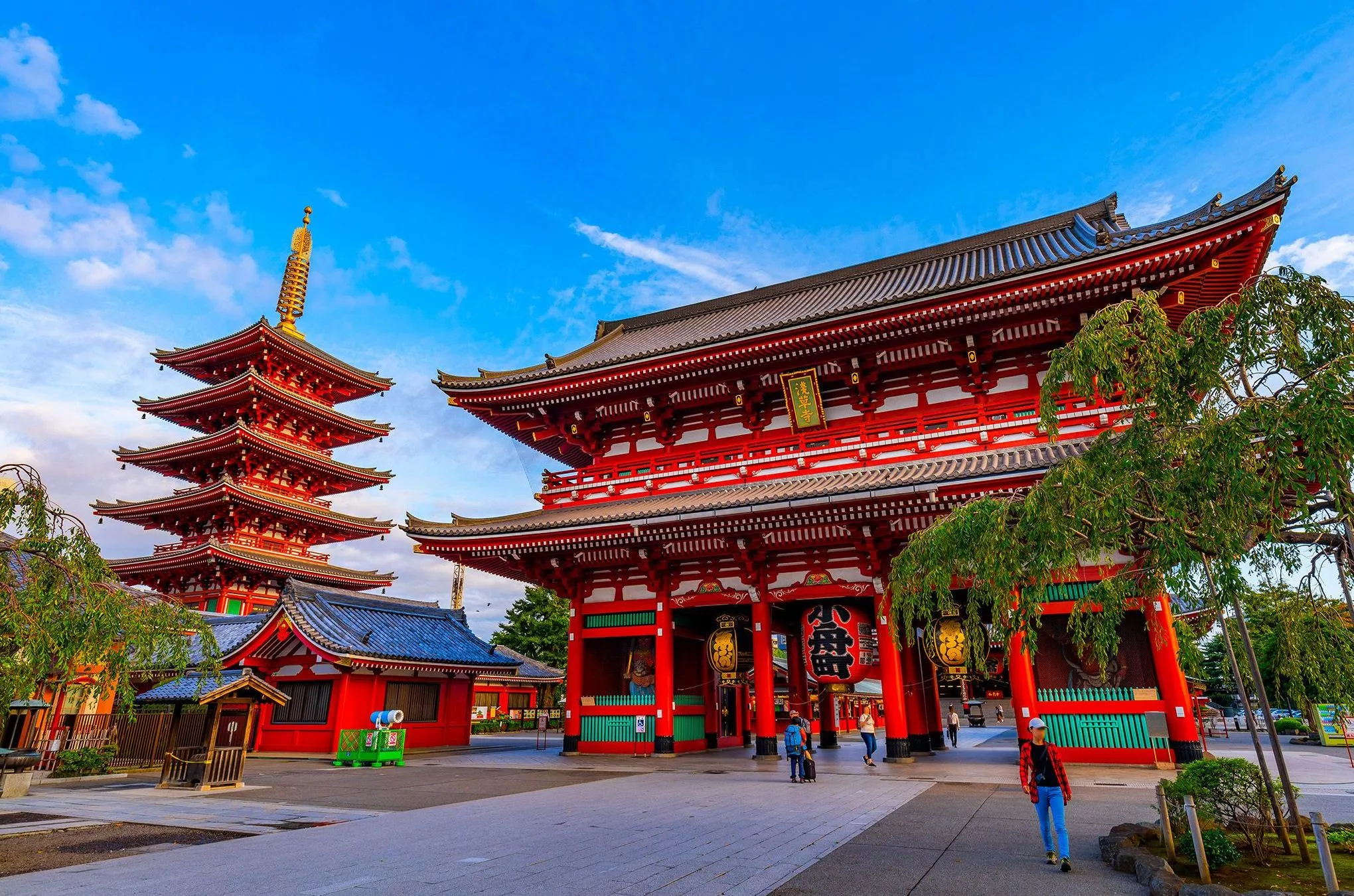 Haupttor und Pagode des im 17. Jahrhundert errichteten Senso-ji Tempels