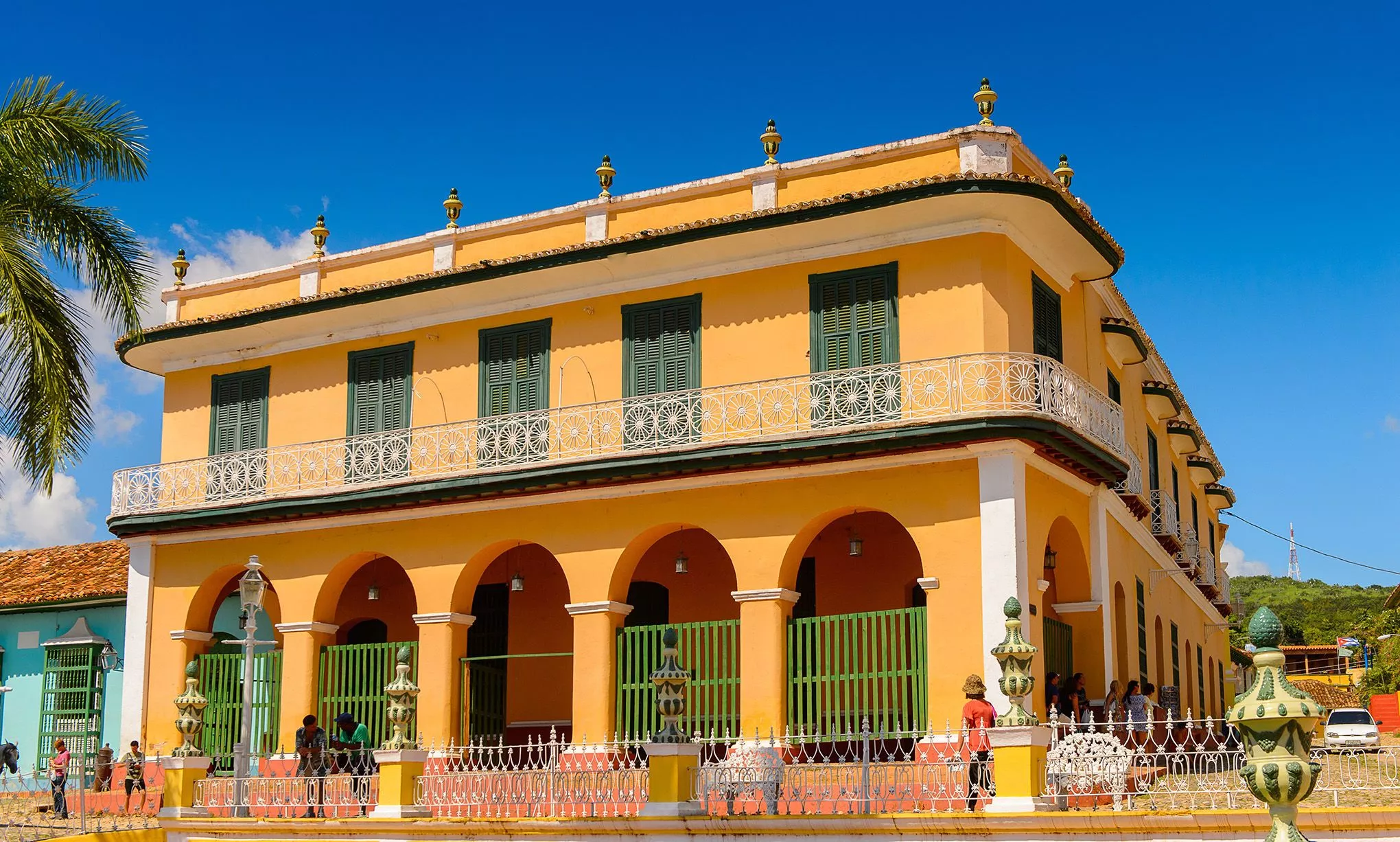 Typische Villa im Kolonialstil nahe der Plaza Mayor von Trinidad