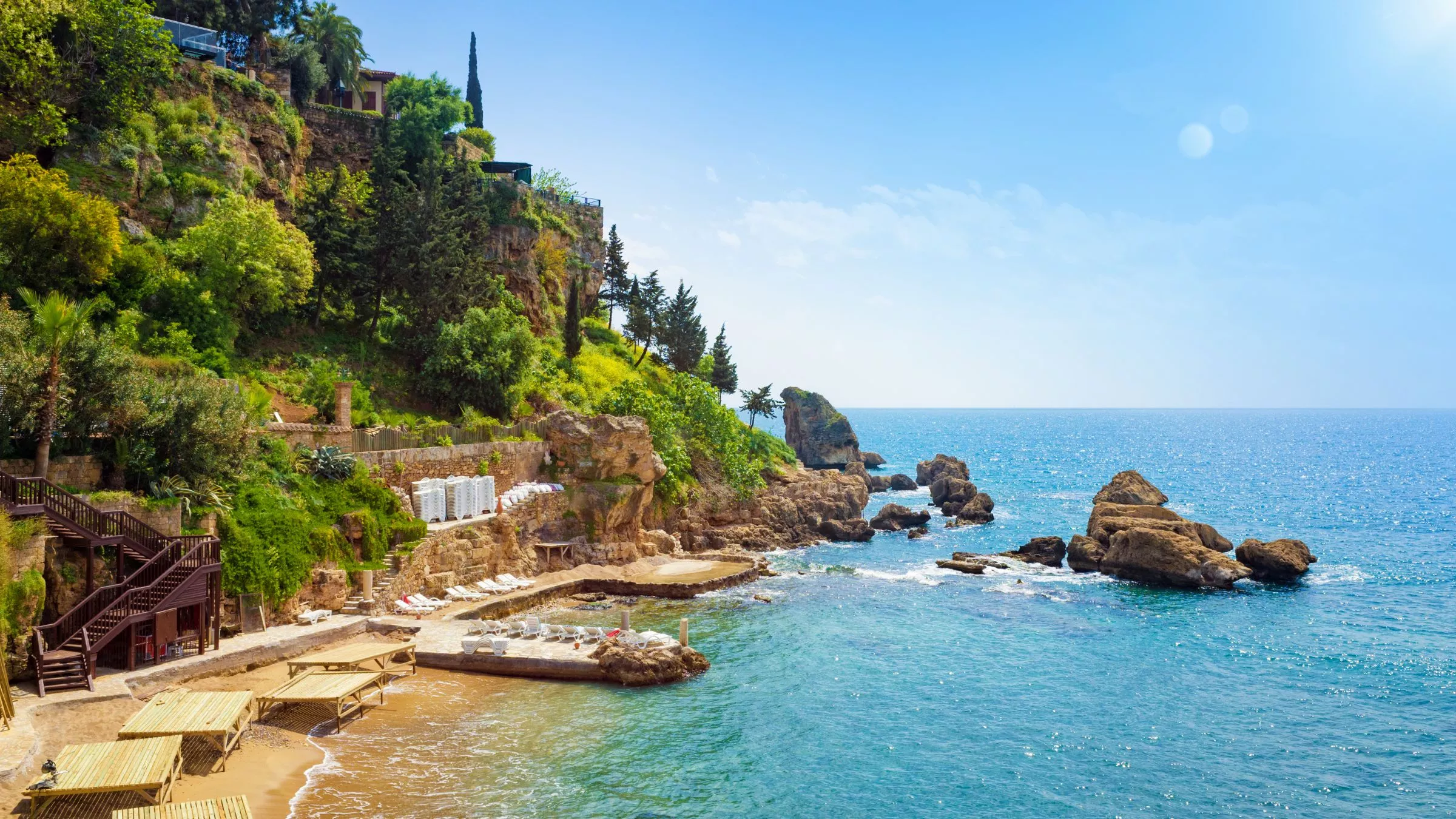 Mermerli Beach in Antalya, Türkei