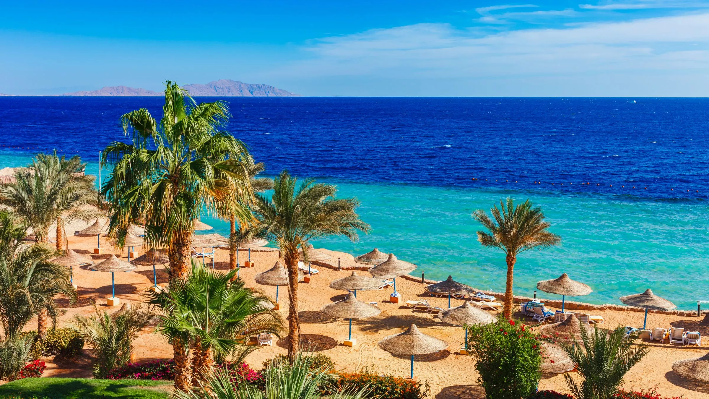 Die Küste von Sharm el Sheikh, Ägypten