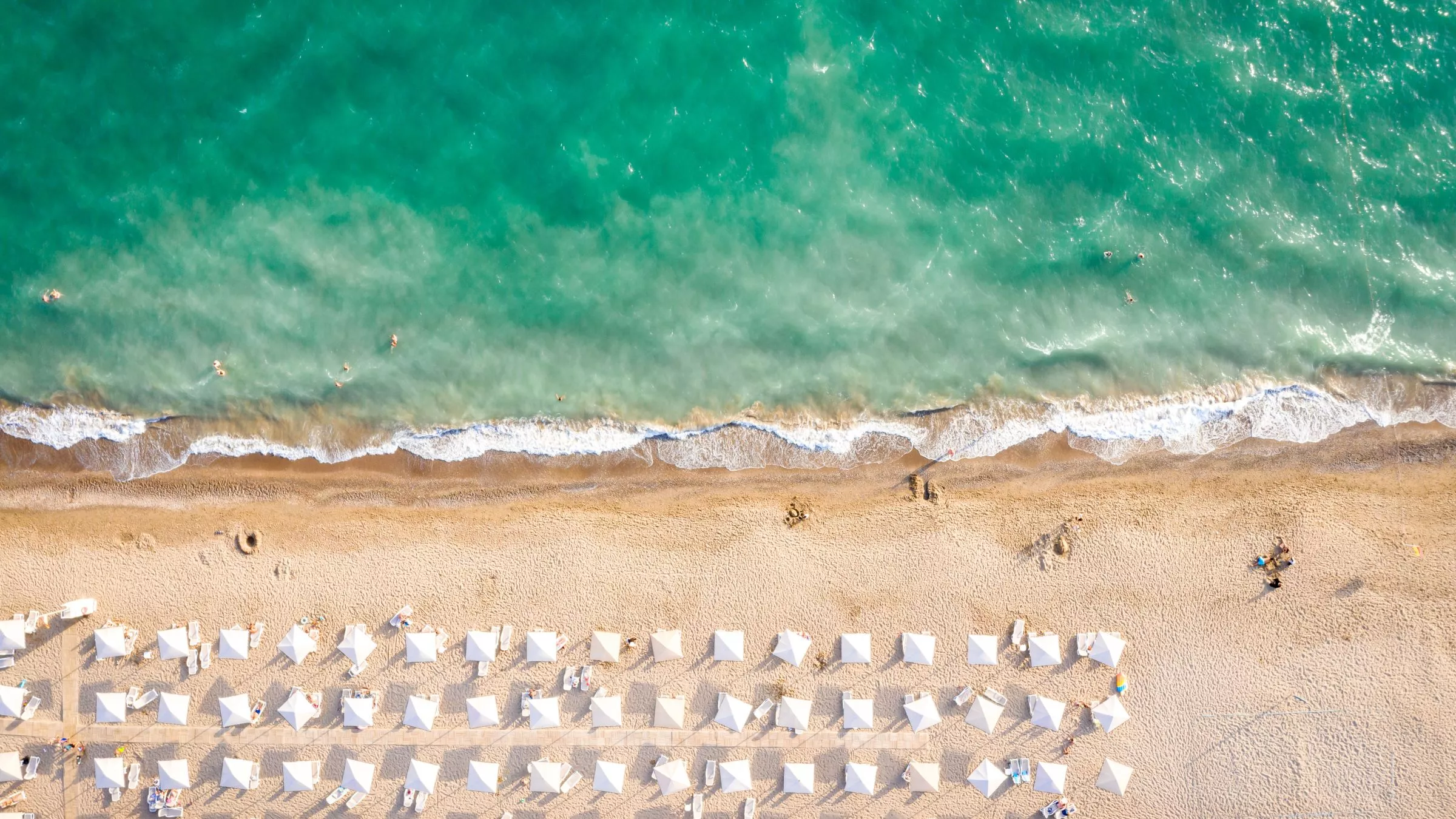 Luftaufnahme über den Belek Beach