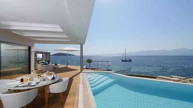 Elounda Beach Hotel Kreta Suite Aussicht Meer